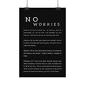 No Worries Scripture Poster | Satin Poster, Bible Verse Wall Art