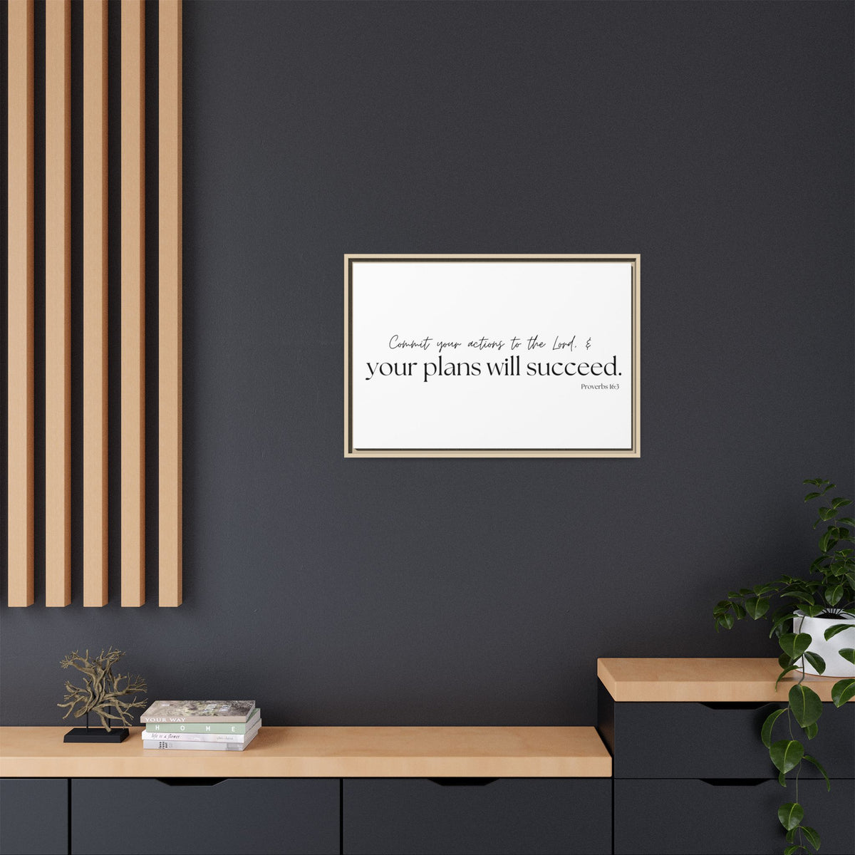Matte Canvas, Framed (Multi-color)
