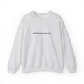 shelovestocreate script logo Sweatshirt | minimalist typography, white crewneck
