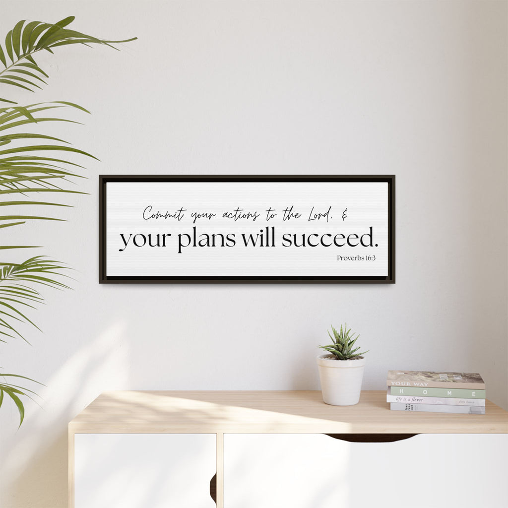 Matte Canvas, Framed (Multi-color)
